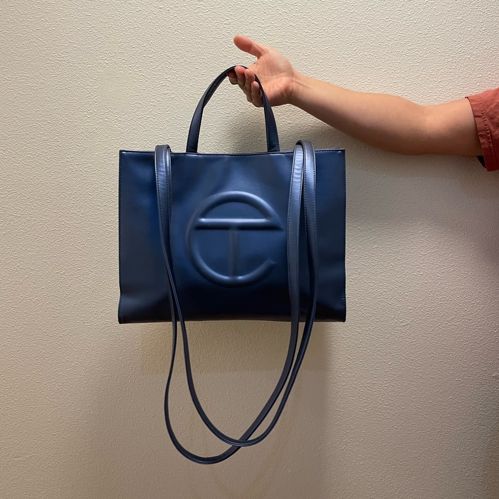 Telfar medium in cobalt.